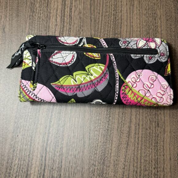 Vera Bradley Moon Bloom Tri-Fold Wallet ID Magnetic Closure discontinued - Picture 3 of 6